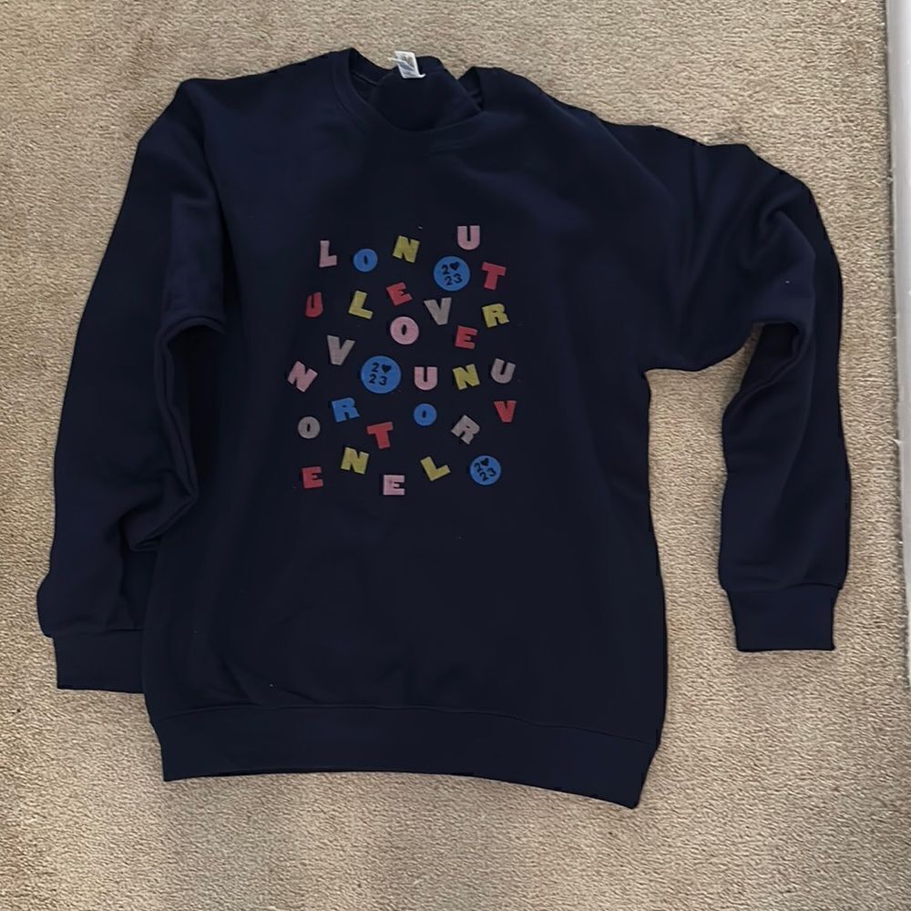 New Harry Styles inspired Sweatshirt navy small